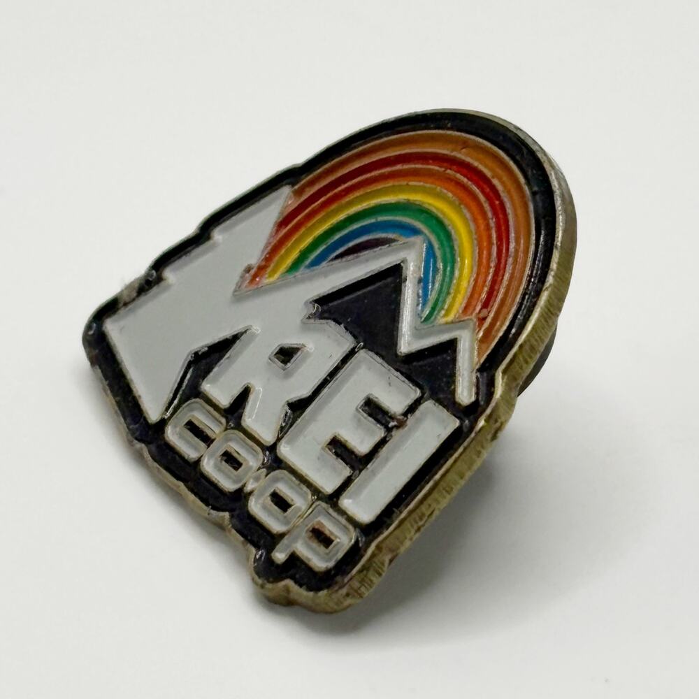 REI Co-op Rainbow Pride Month Logo Lapel Pin / Pin EUC - Picture 3 of 4